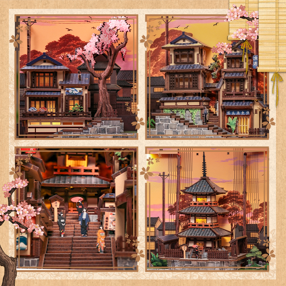 Twilight Sakura Path | CUTEBEE DIY Book Nook Kit