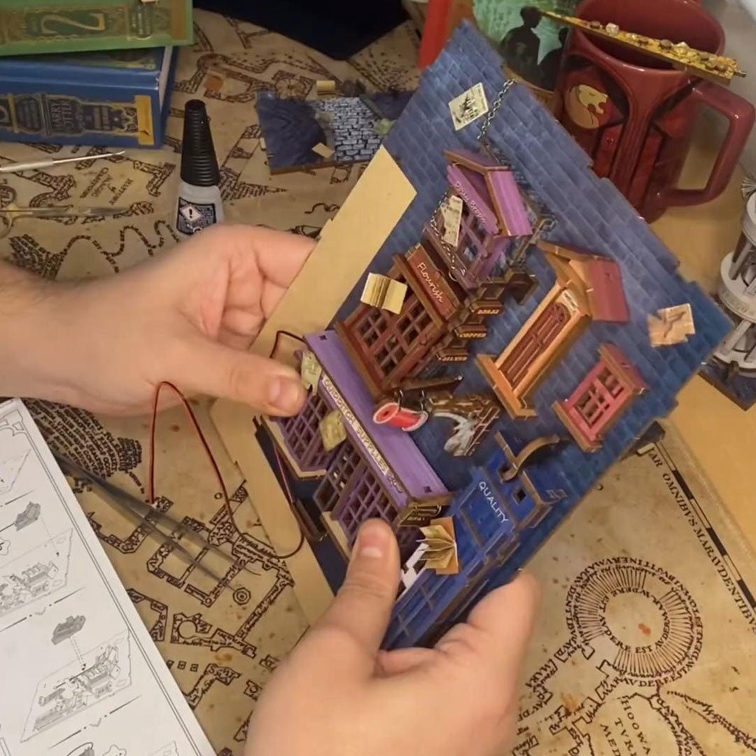 Magic Night Alley - DIY Book Nook Kit - NookFan