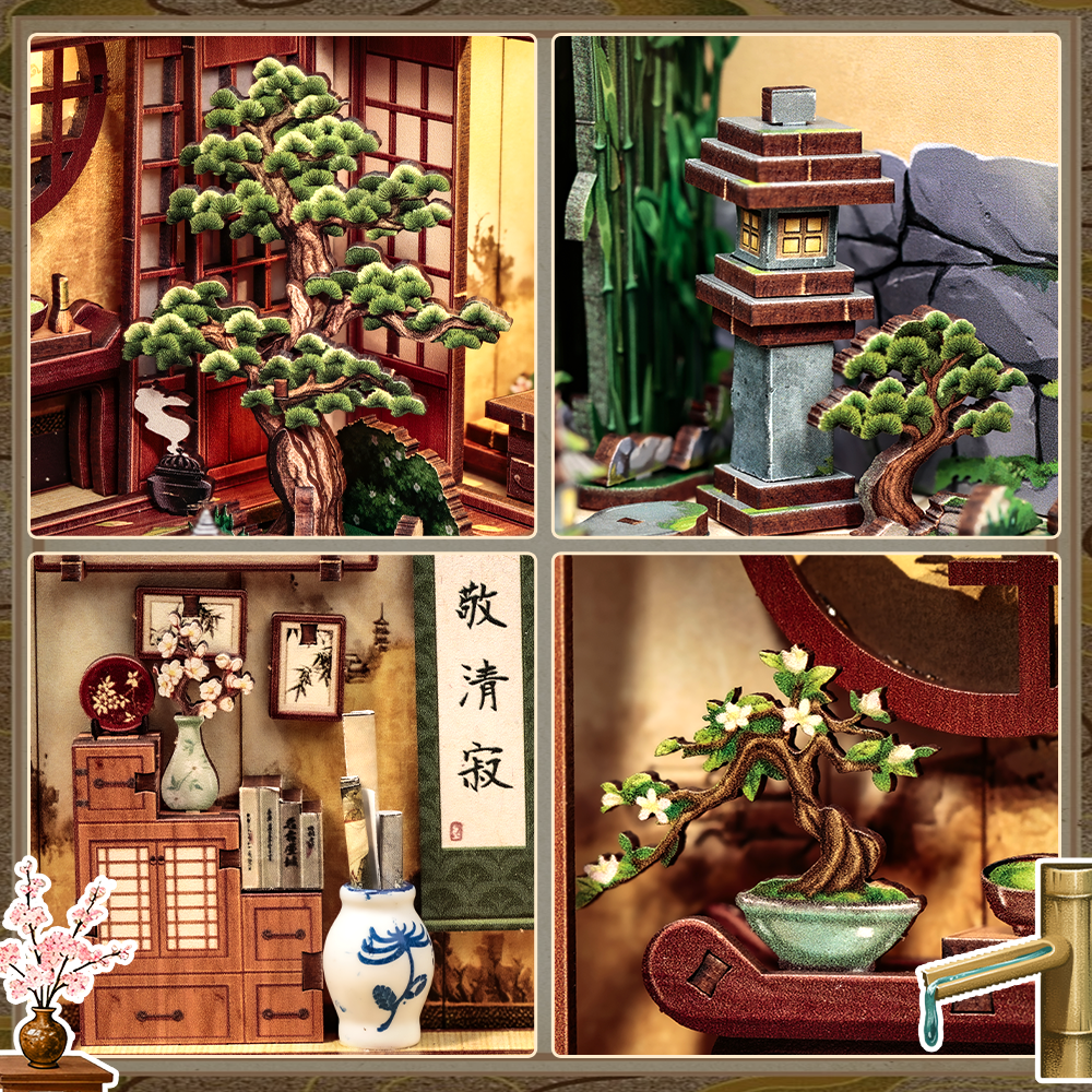 Serene Courtyard | CUTEBEE DIY Book Nook Kit