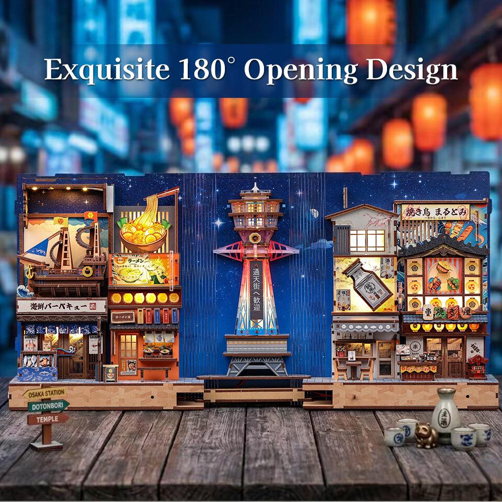 Tsutenkaku Ichiban Street | CUTEBEE DIY Book Nook Kit