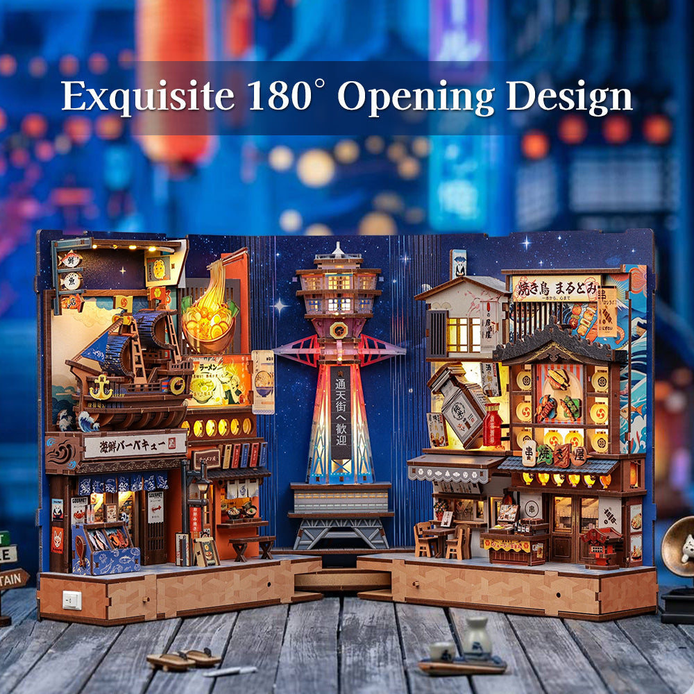 Tsutenkaku Ichiban Street | CUTEBEE DIY Book Nook Kit