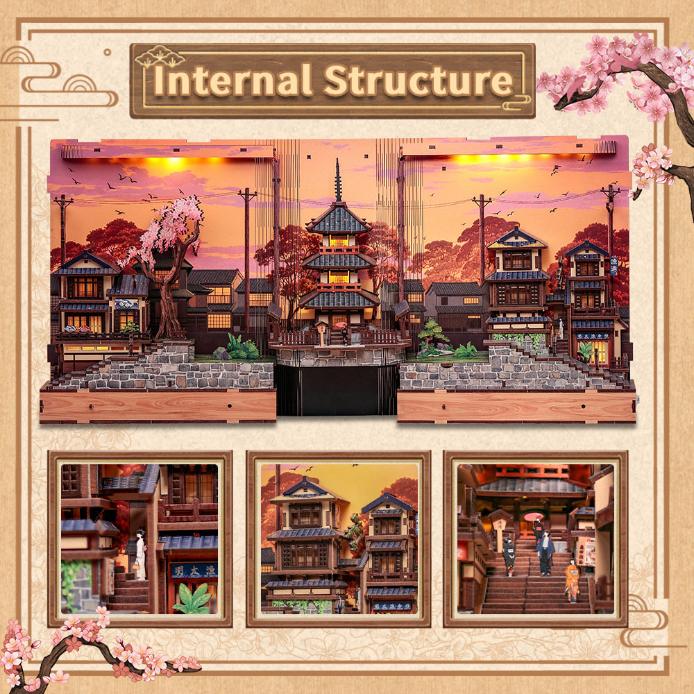 Twilight Sakura Path | CUTEBEE DIY Book Nook Kit