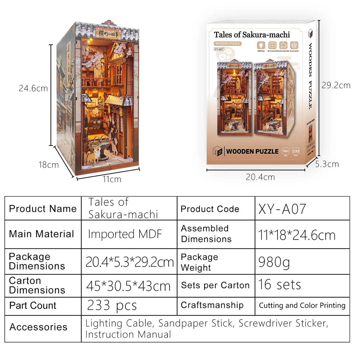 Taste of Sakura-Machi Book Nook Kit