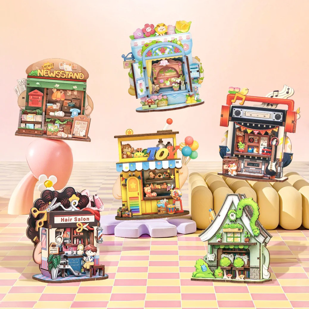 CUTEBEE Mini DIY House | Mini Store Series(6 Kits)