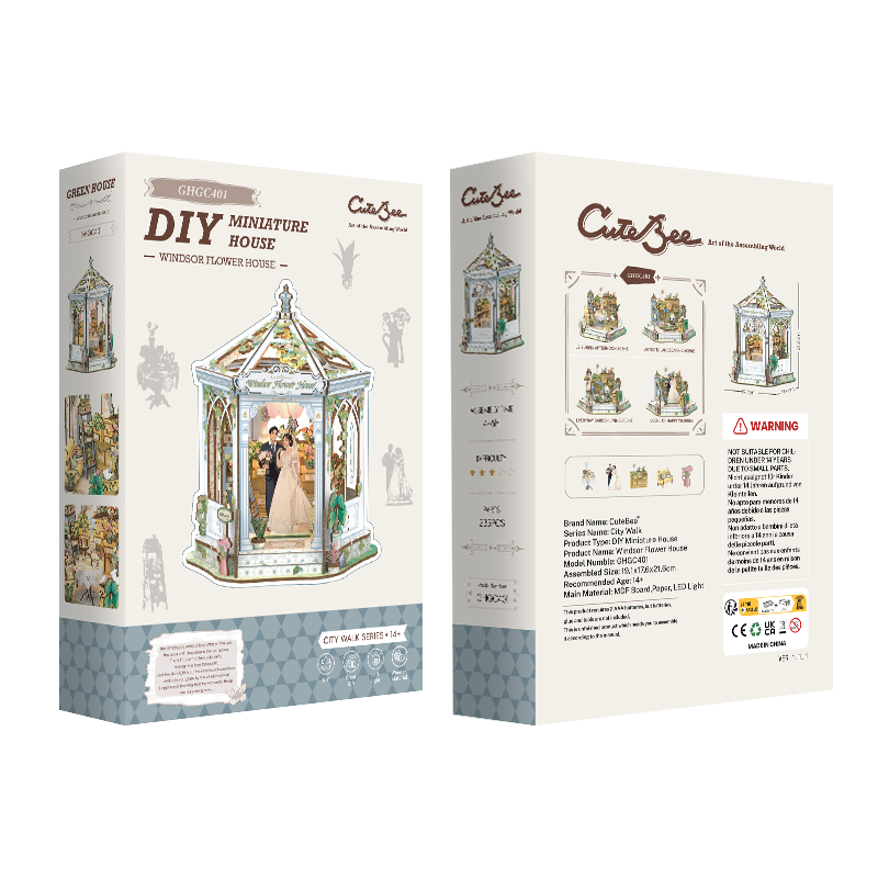 Windsor Flower House | CUTEBEE DIY Miniature House