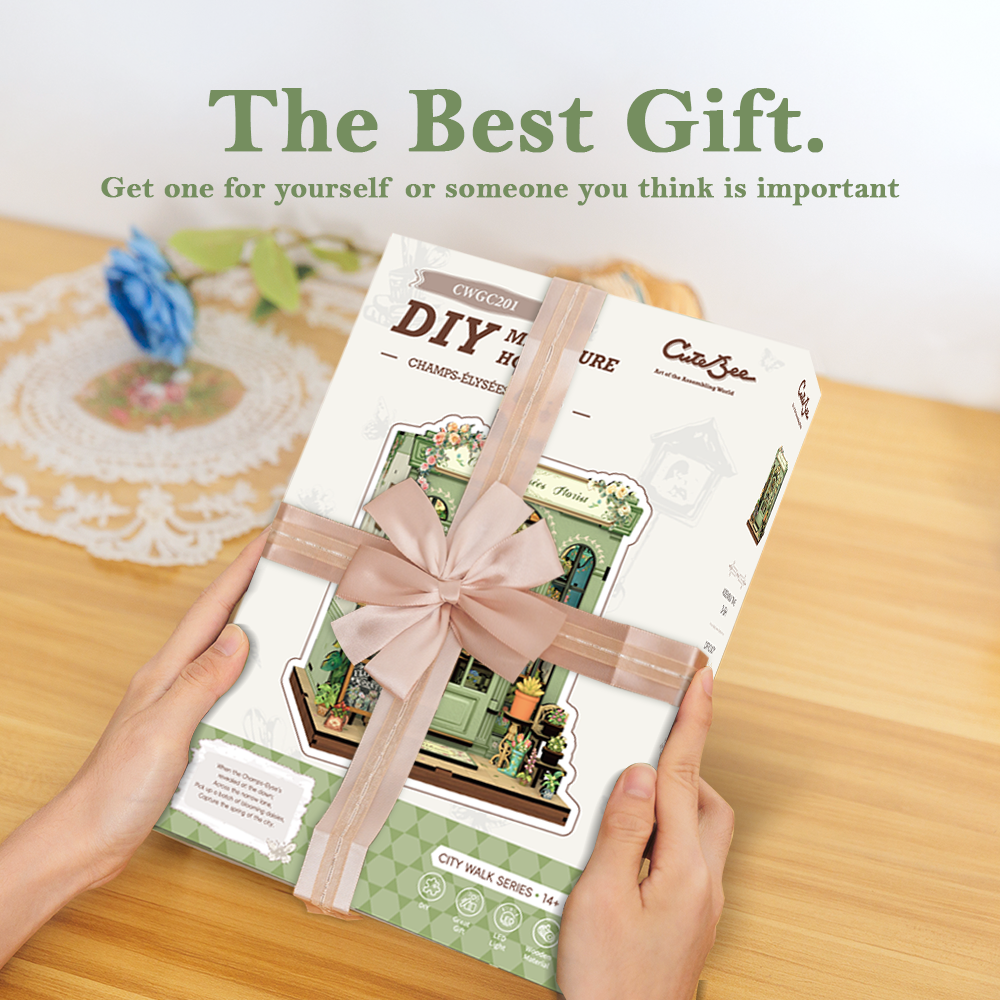 Champs-Élysées Florist | CUTEBEE DIY Book Nook Kit |