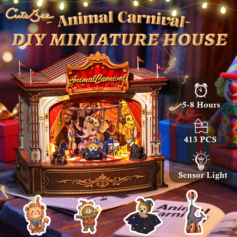 Animal Carnival | CUTEBEE DIY Wooden Music Box