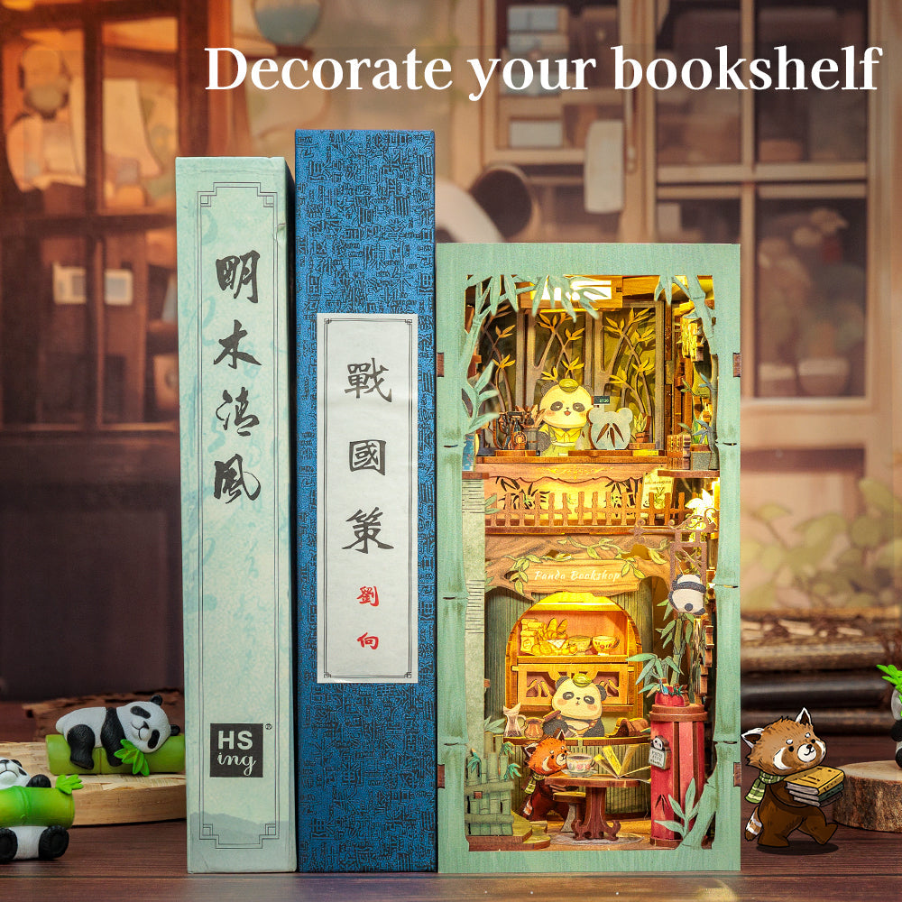 Panda Bookshop | CUTEBEE DIY Book Nook Kit