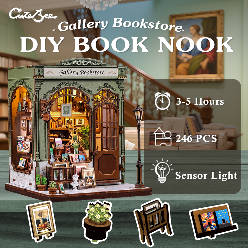 Gallery Bookstore |CUTEBEE DIY Miniature House