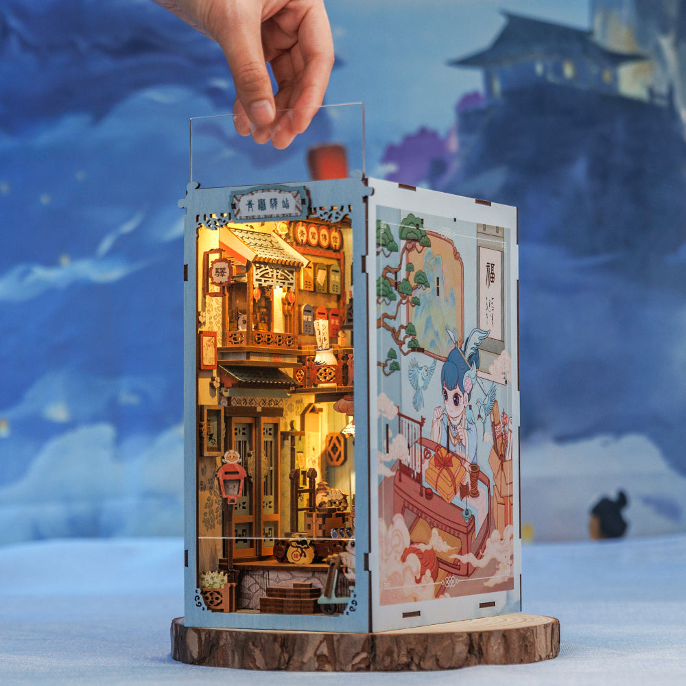 Azure Phoenix Lodge | CUTEBEE DIY Book Nook Kit