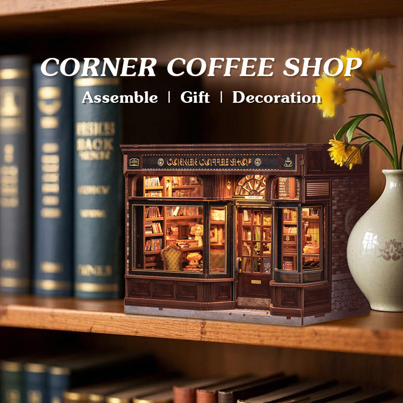 CORNER COFFEE SHOP |CUTEBEE DIY Dollhouse Kit