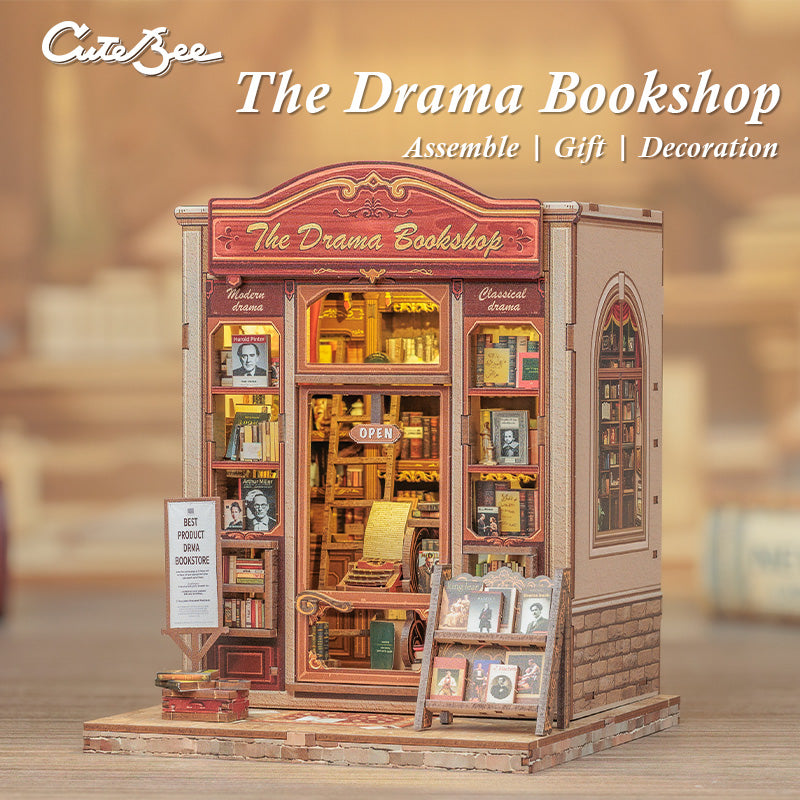 The Drama Bookshop | CUTEBEE DIY Book Nook Kit
