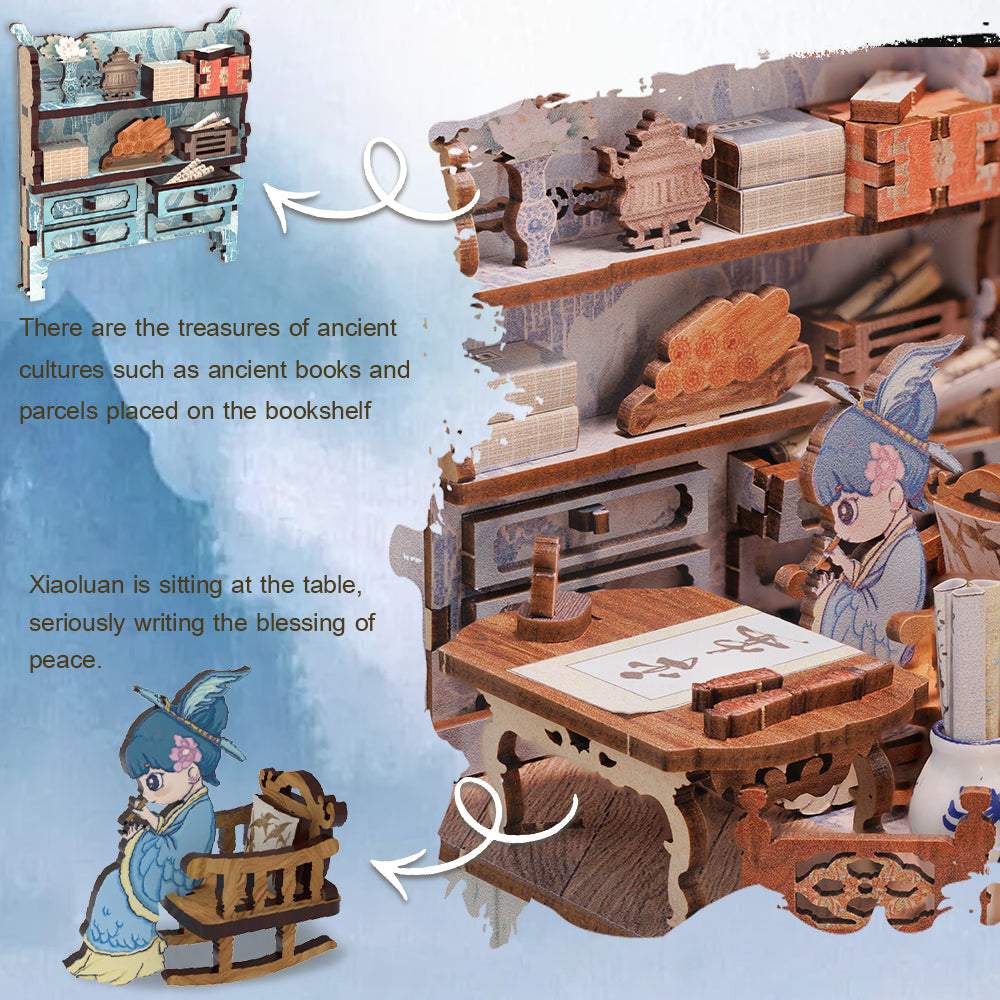 Azure Phoenix Lodge | CUTEBEE DIY Book Nook Kit
