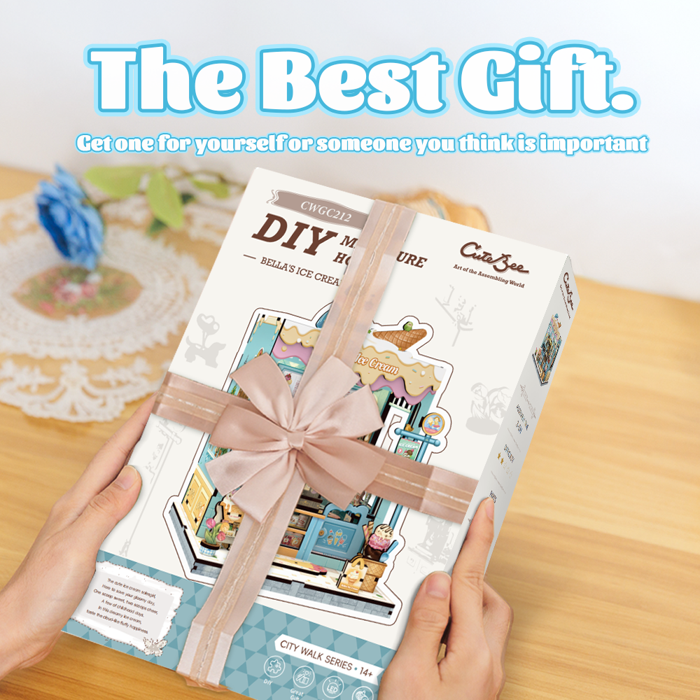 Bella's Ice Cream | CUTEBEE DIY Miniature House