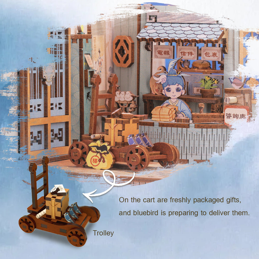 Azure Phoenix Lodge | CUTEBEE DIY Book Nook Kit
