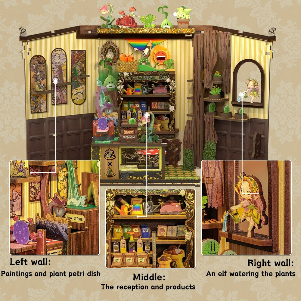 Fantacy Plant Shop | CUTEBEE DIY Book Nook Kit