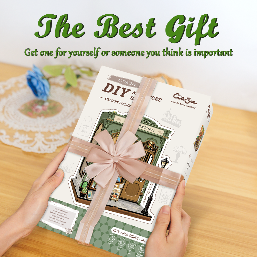 Gallery Bookstore |CUTEBEE DIY Miniature House
