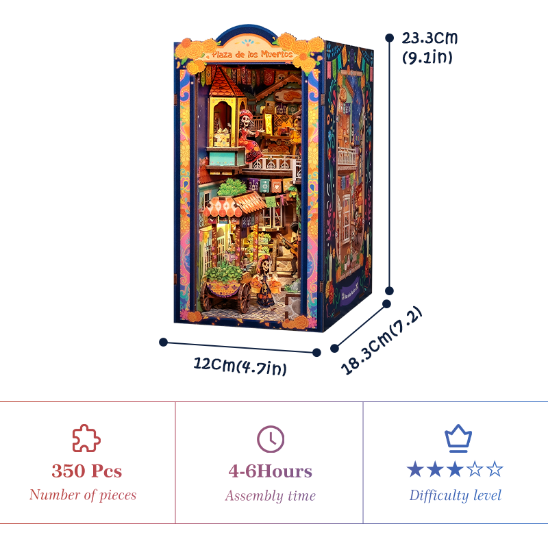 Plaza de los Muertos | CUTEBEE DIY Book Nook Kit