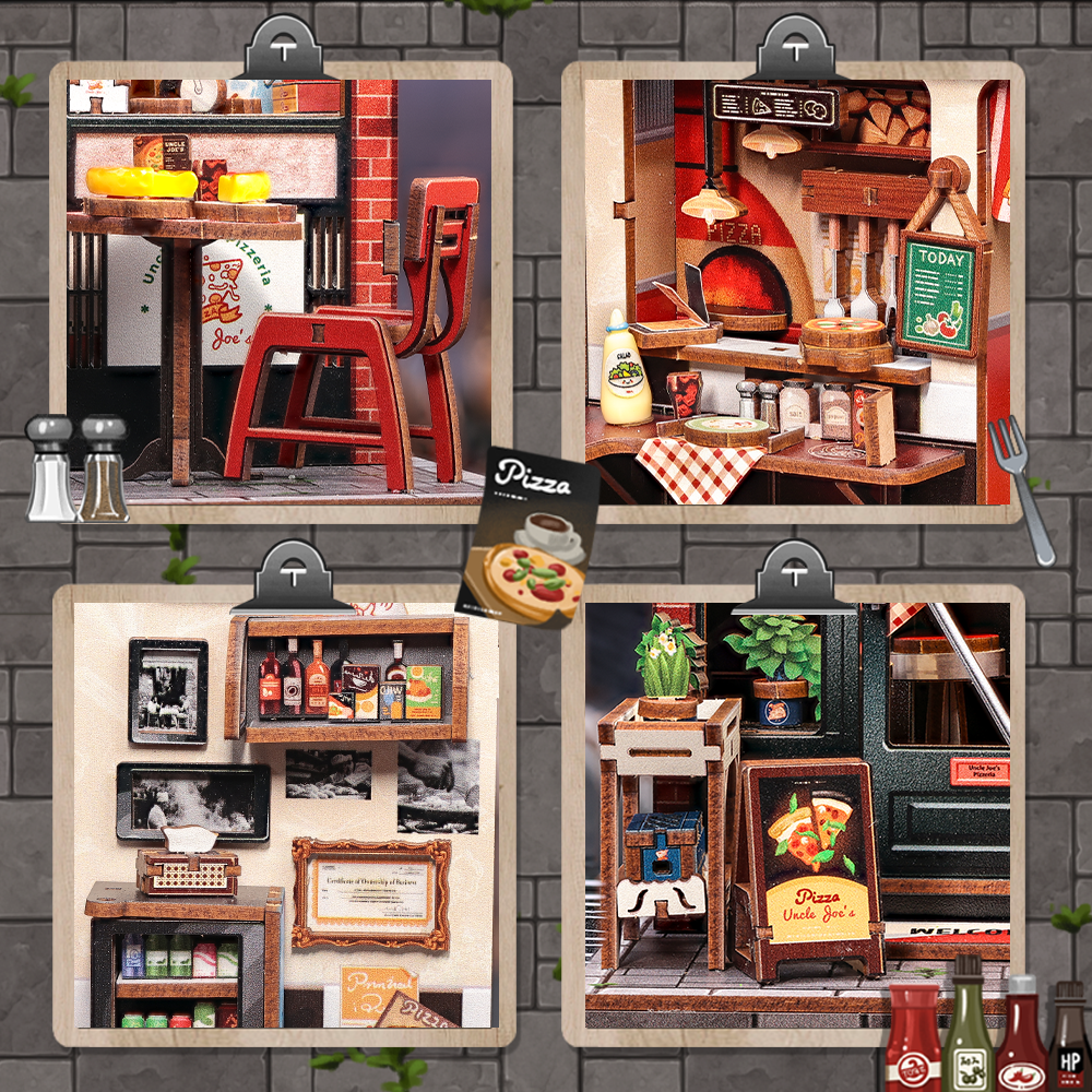 Uncle Joe's Pizzeria |CUTEBEE DIY Miniature House