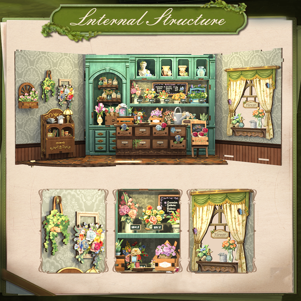 Blossom Florists | CUTEBEE DIY Dollhouse Kit
