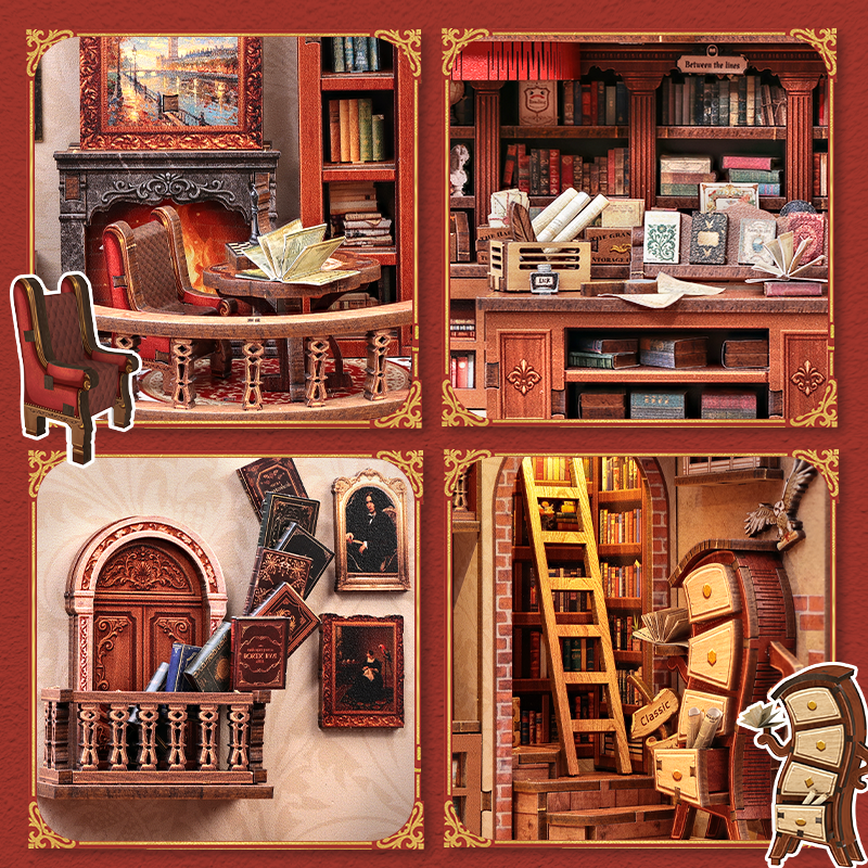 Thames Bookstore | CUTEBEE DIY Miniature House