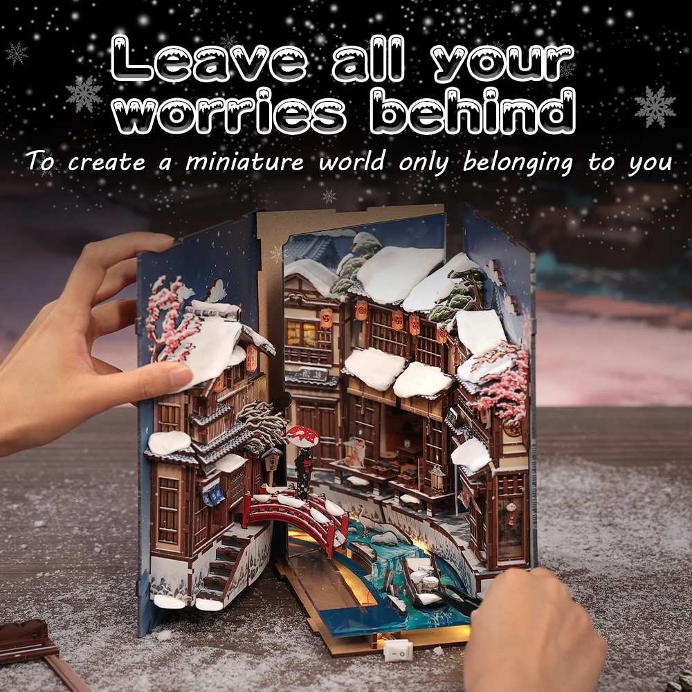Kyoto Snow Whisper | CUTEBEE DIY Book Nook Kit
