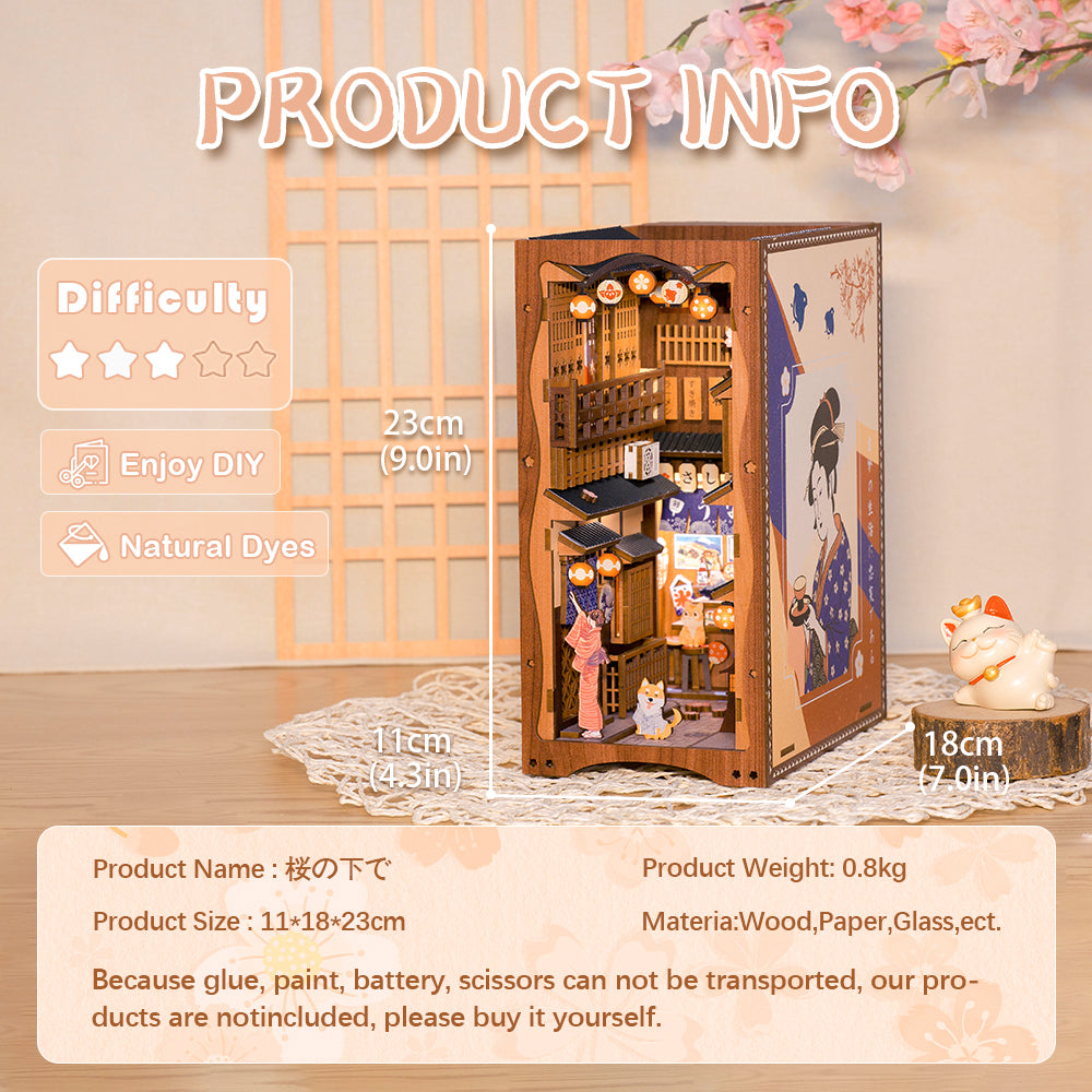 Under the Sakura Tree | CUTEBEE DIY Book Nook Kit