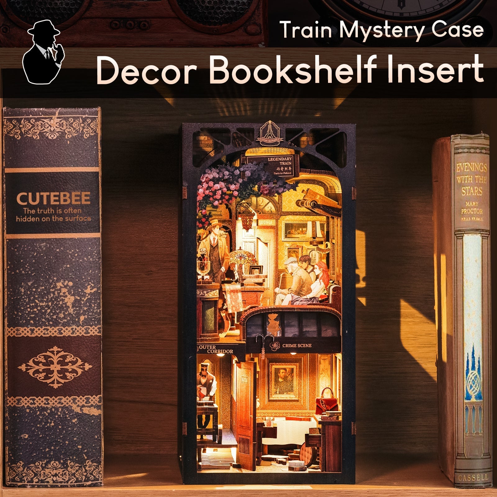 Train Mystery | CUTEBEE DIY Book Nook Kit