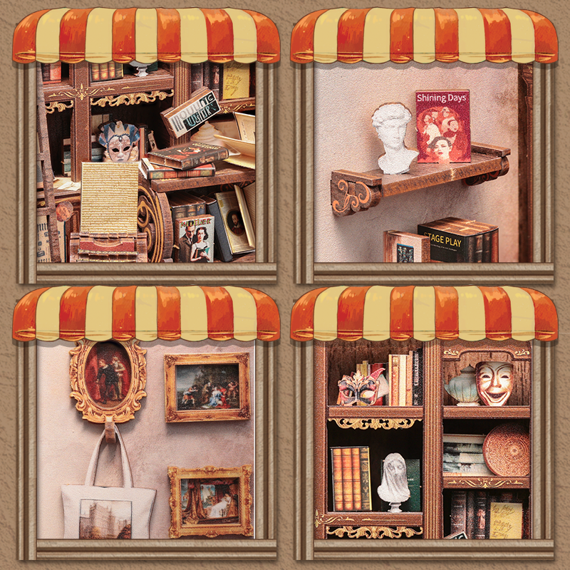The Drama Bookshop | CUTEBEE DIY Book Nook Kit