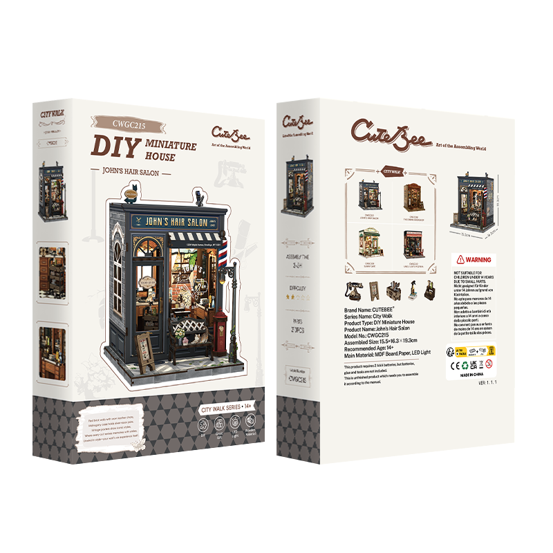 John's Hair Salon | CUTEBEE DIY Miniature House