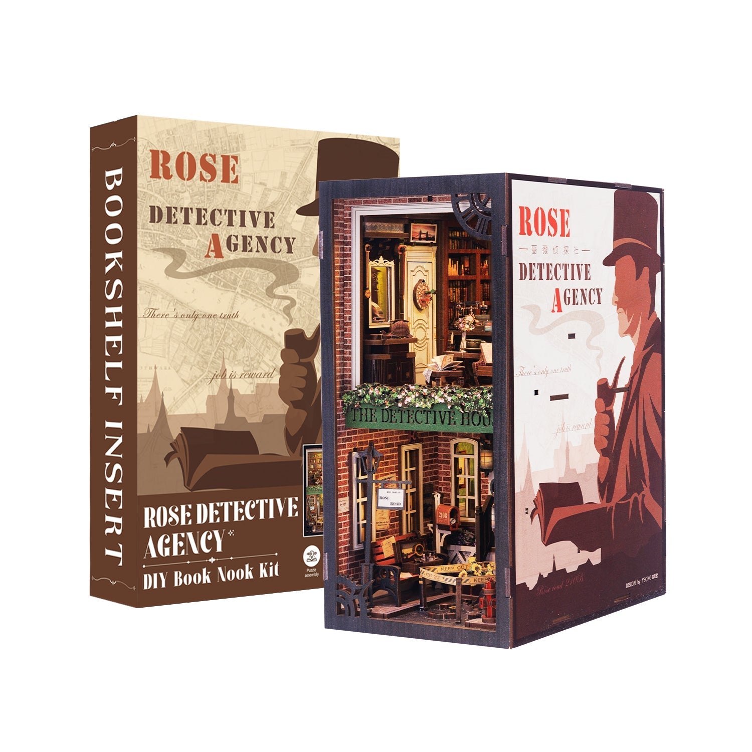 Rose Detective Agency | CUTEBEE DIY Book Nook Kit