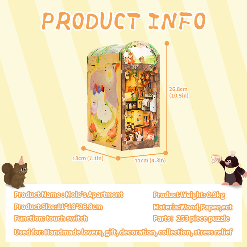 Mole's Apartment | CUTEBEE DIY Book Nook Kit