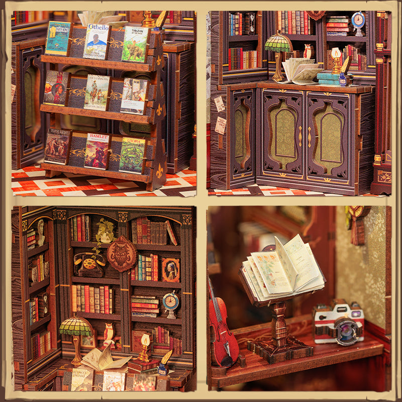 Owl Bookstore | CUTEBEE DIY Book Nook Kit
