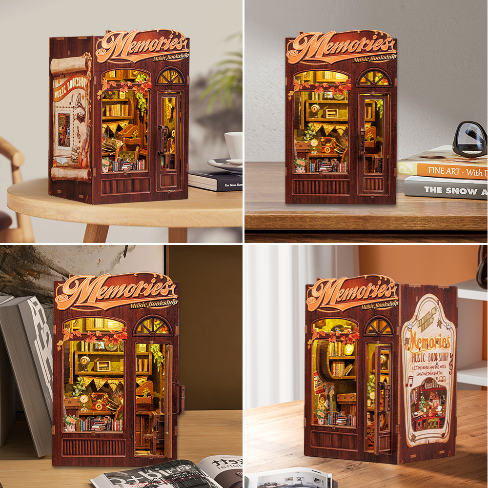 Memories Music Bookshop | CUTEBEE DIY Book Nook Kit