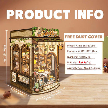 Bear Bakery DIY Book Nook Kit - NookFan