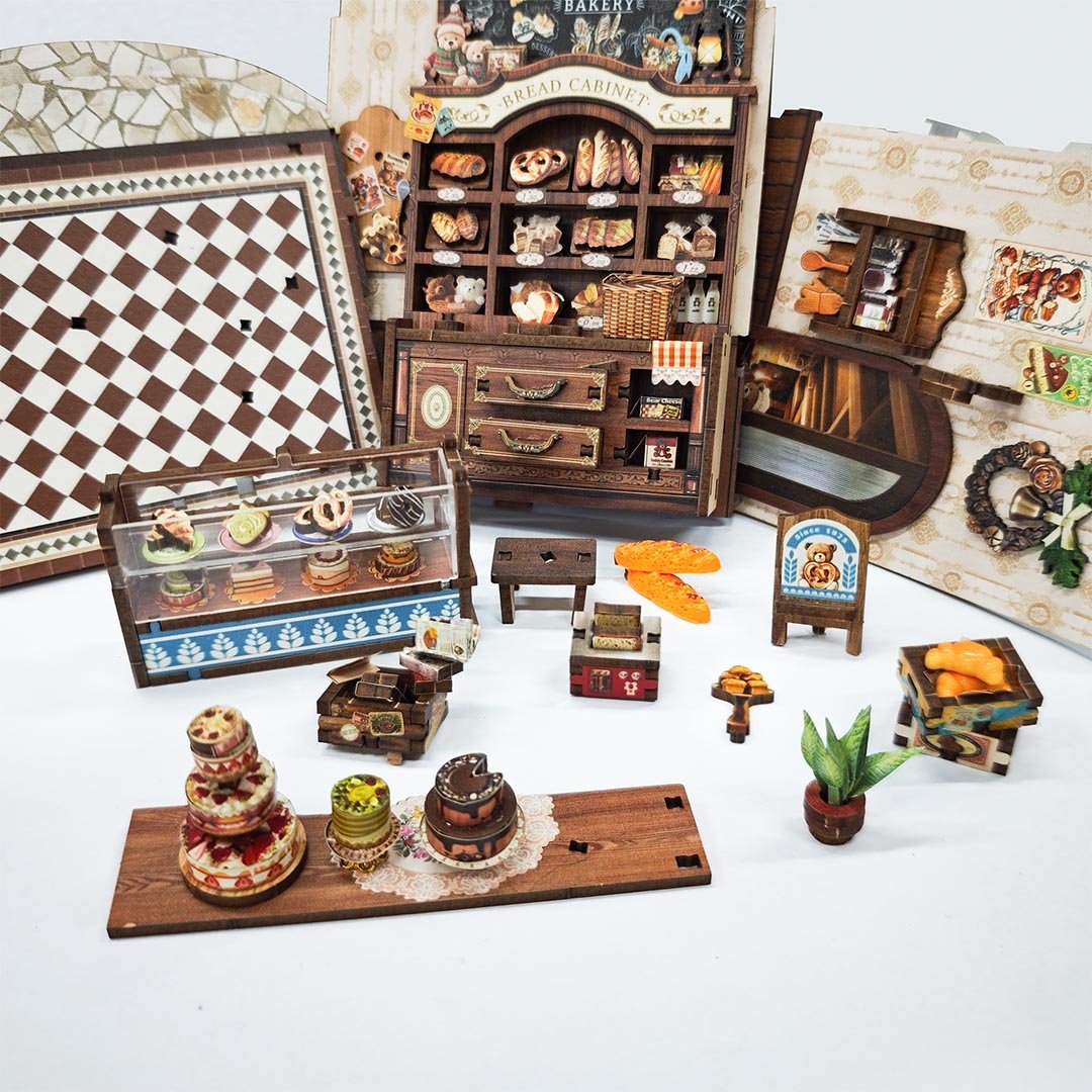 Bear Bakery DIY Book Nook Kit - NookFan