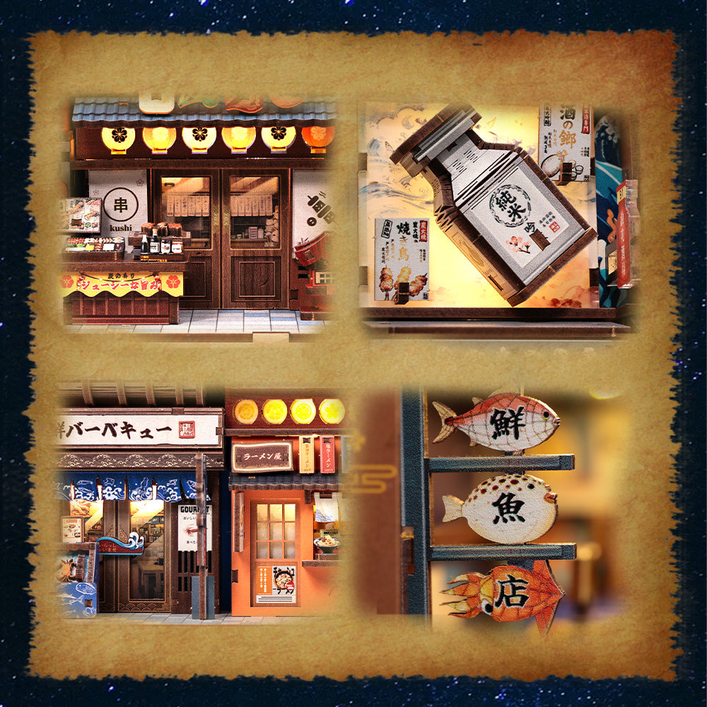 Tsutenkaku Ichiban Street | CUTEBEE DIY Book Nook Kit