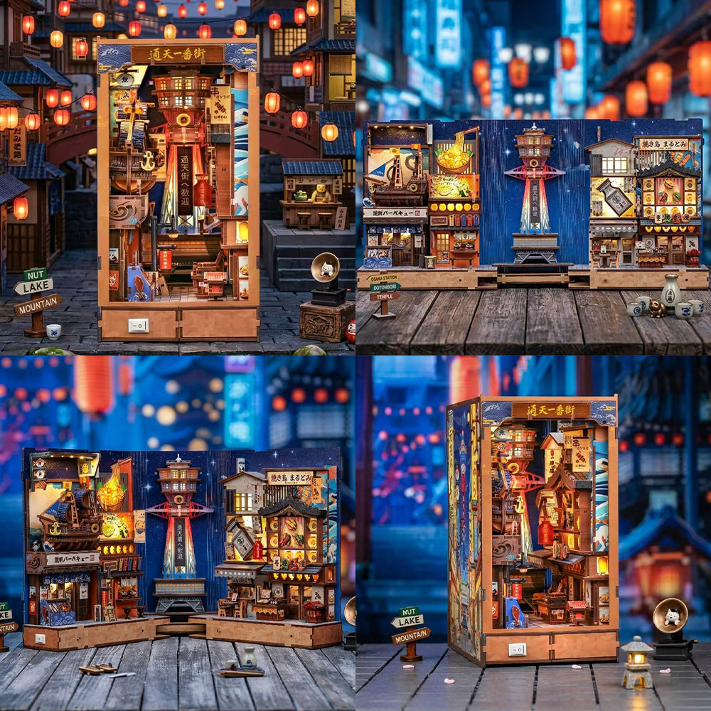 Tsutenkaku Ichiban Street | CUTEBEE DIY Book Nook Kit
