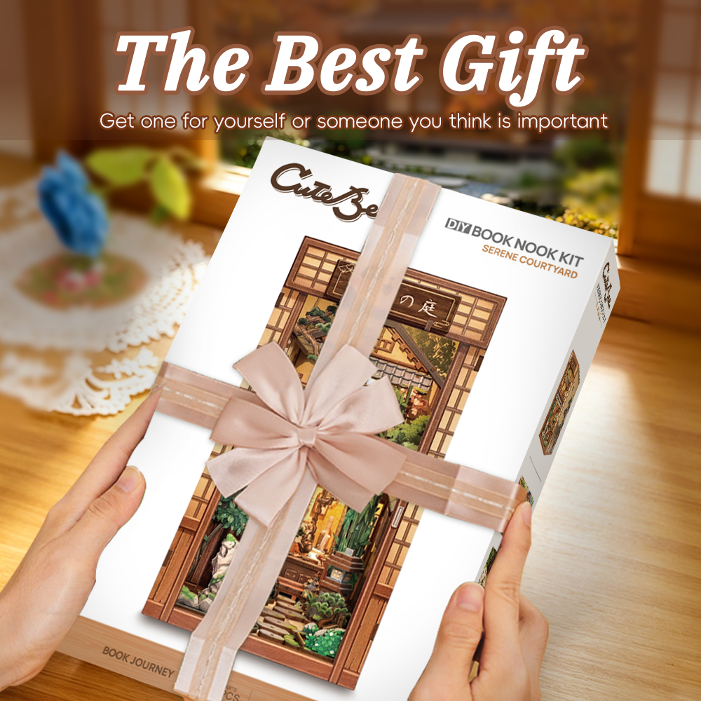 Serene Courtyard | CUTEBEE DIY Book Nook Kit