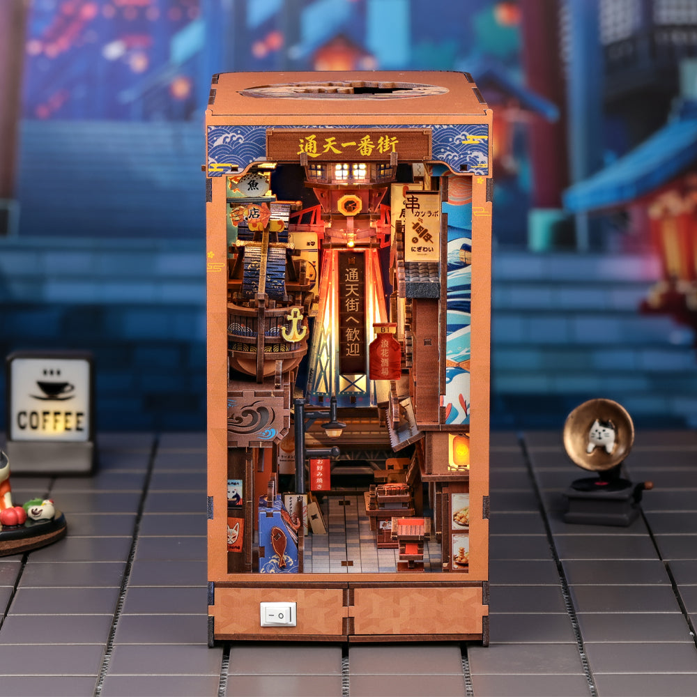 Tsutenkaku Ichiban Street | CUTEBEE DIY Book Nook Kit