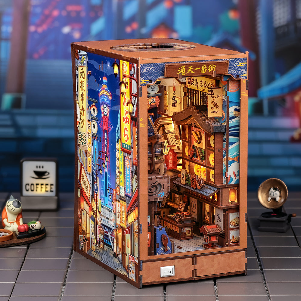 Tsutenkaku Ichiban Street | CUTEBEE DIY Book Nook Kit