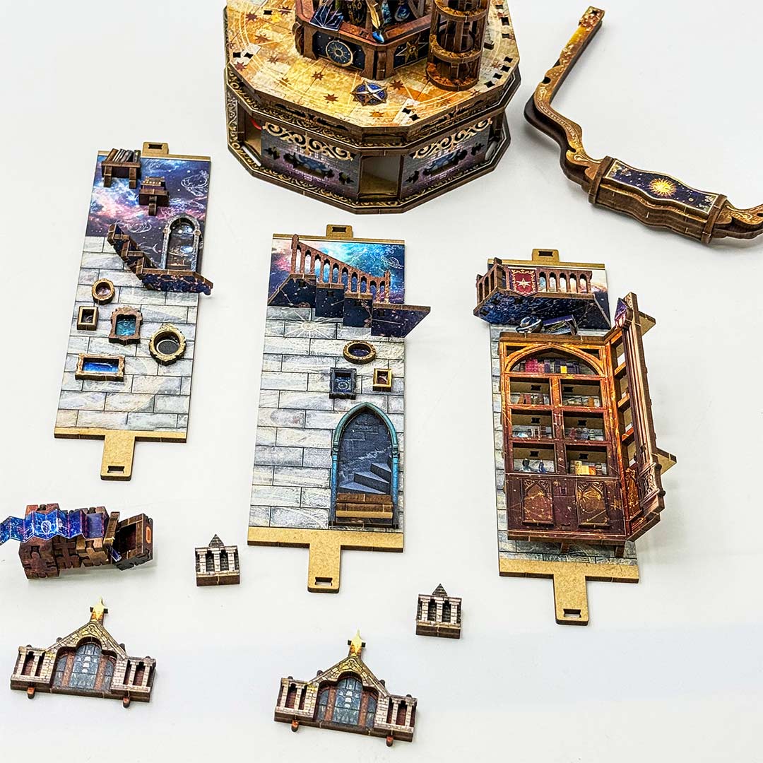 Lantern of Galaxy - 3D Wooden Puzzle - NookFan