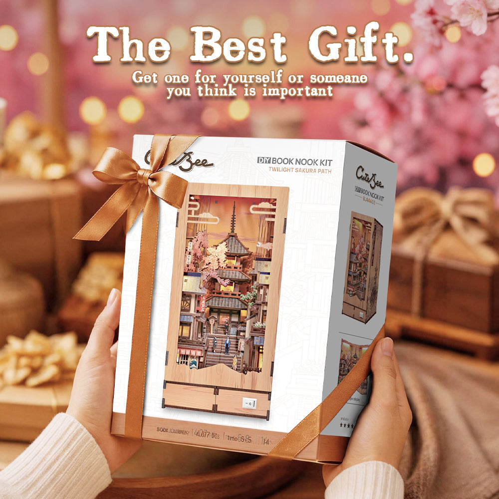 Twilight Sakura Path | CUTEBEE DIY Book Nook Kit