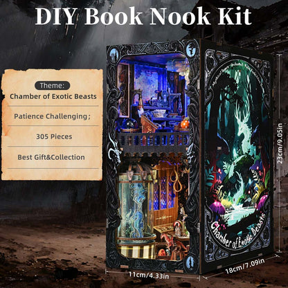 Chamber of Exotic Beasts - DIY Book Nook Kit - NookFan
