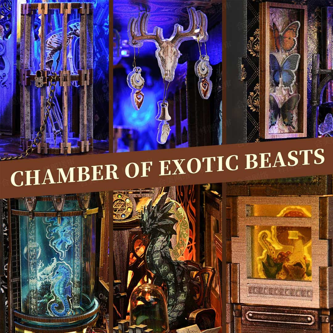 Chamber of Exotic Beasts - DIY Book Nook Kit - NookFan