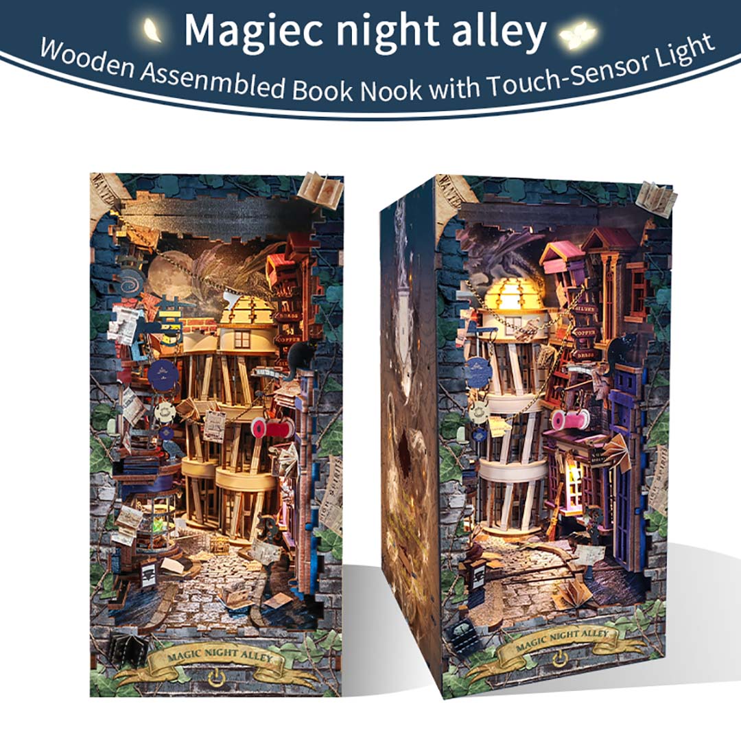 Magic Night Alley - DIY Book Nook Kit - NookFan
