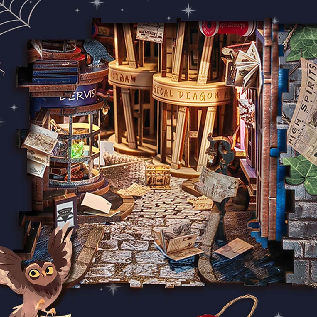 Magic Night Alley - DIY Book Nook Kit - NookFan