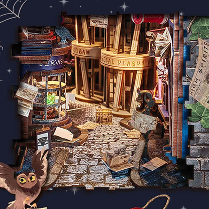 Magic Night Alley - DIY Book Nook Kit - NookFan