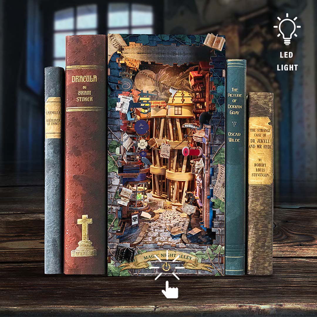 Magic Night Alley - DIY Book Nook Kit - NookFan