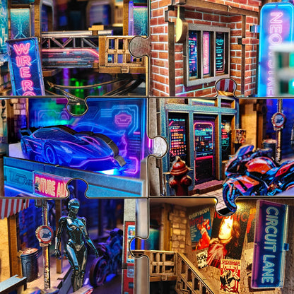 Cyber City Book Alley - DIY Book nook Kit